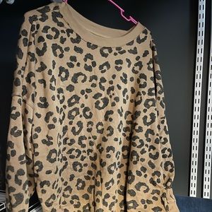 3x animal print sweatshirt